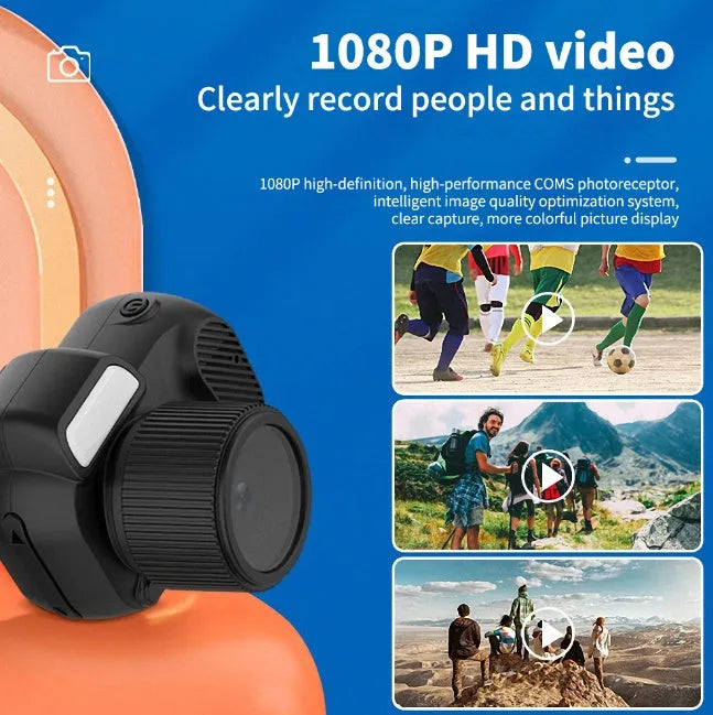 Black Y3000 HD outdoor sports camera with small display screen on compact body.