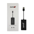 Black Wireless CarPlay USB dongle for Android car stereos with mirror display function