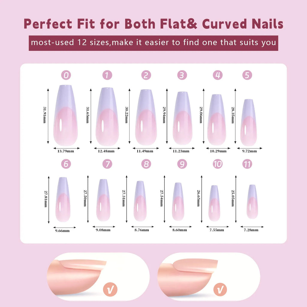 Box of 288 removable French wear armour nail stickers with seamless, ultra-thin design.