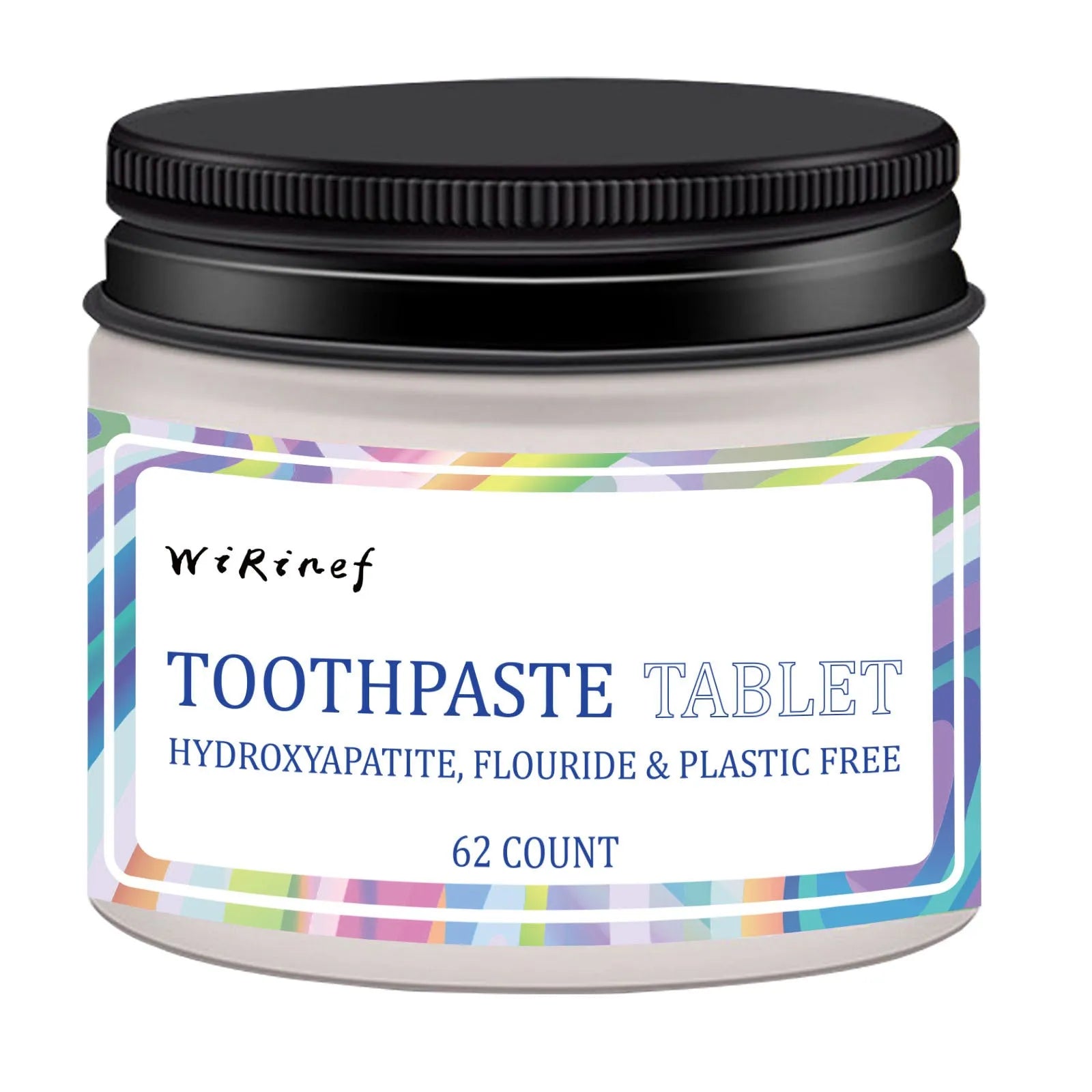 62 portable toothpaste tablets in TP19 colour for travel and outdoor oral hygiene