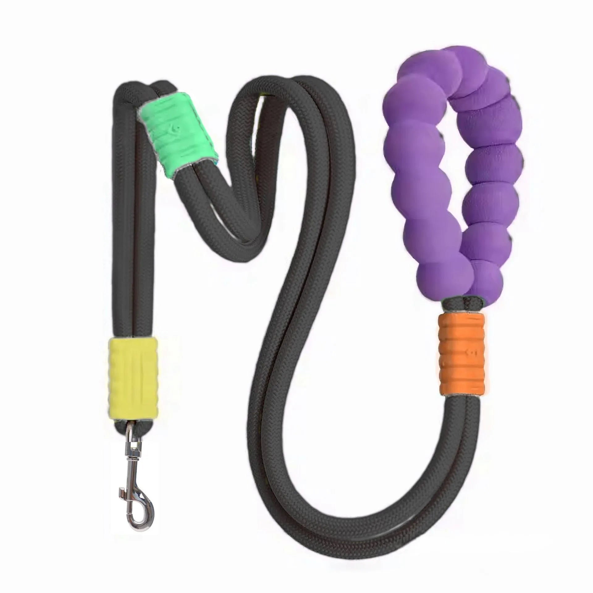 Dog traction rope leash with anti-slip foam handle measuring 140cm in length