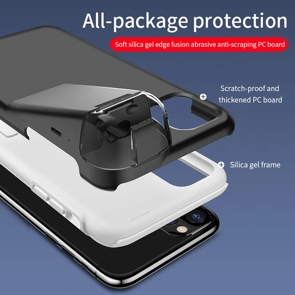 Black edge compatible charging case cover for AirPods and iPhone showing two-in-one design