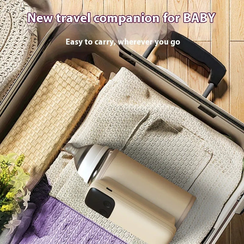Fast-charging 8000mAh baby bottle insulation warmer with universal fit