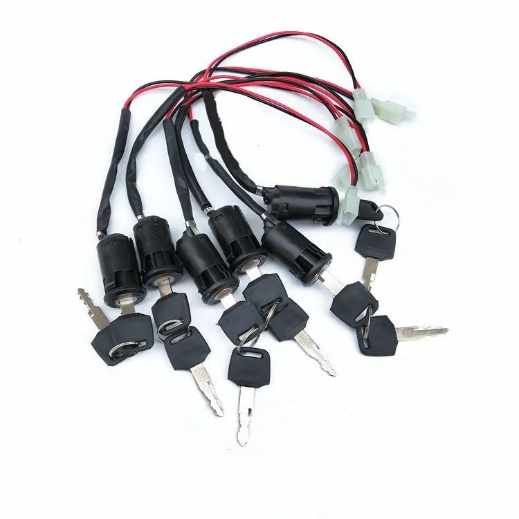 Waterproof electric car door lock with plastic housing for vehicle security systems