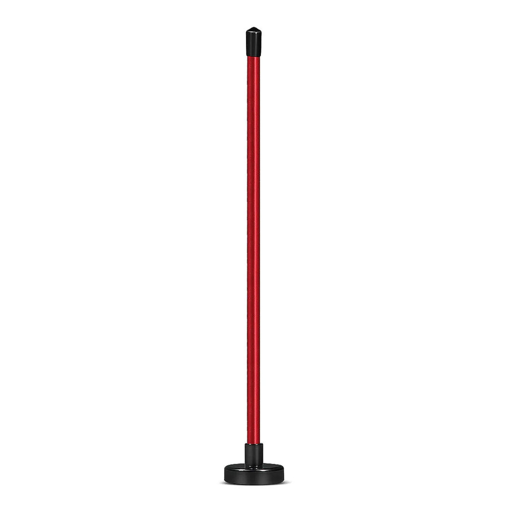 Red aluminium alloy golf swing trainer with magnetic baseball bar alignment tool