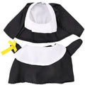 Black polyester pet nun Halloween costume for dogs and cats free size