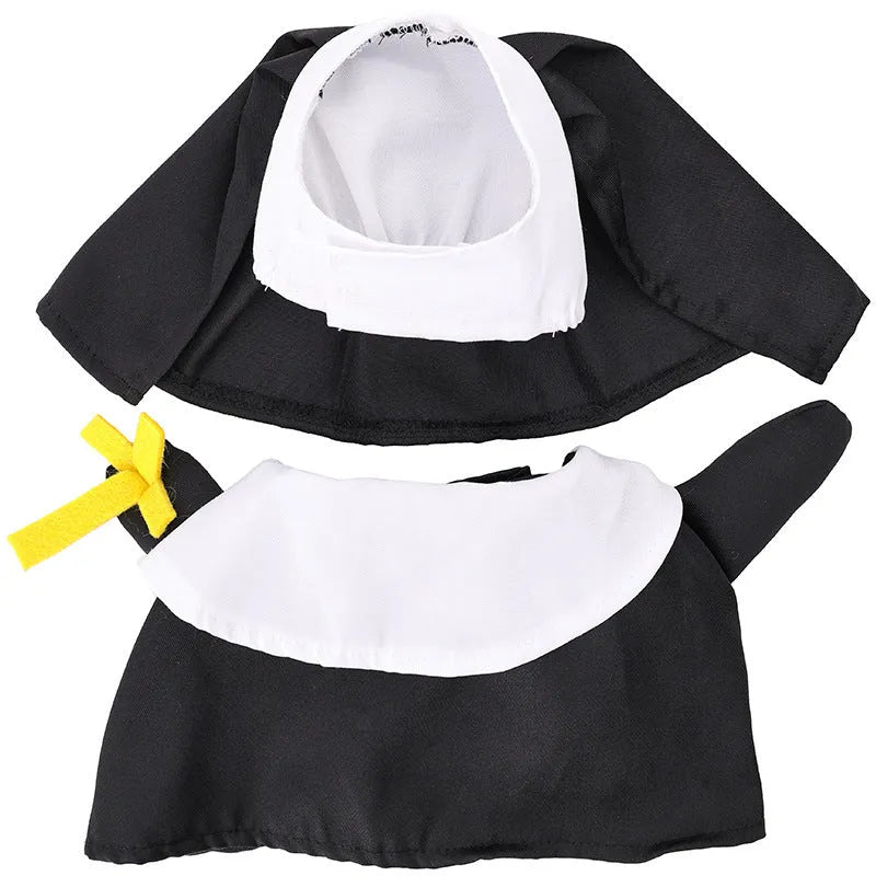 Black polyester pet nun Halloween costume for dogs and cats free size