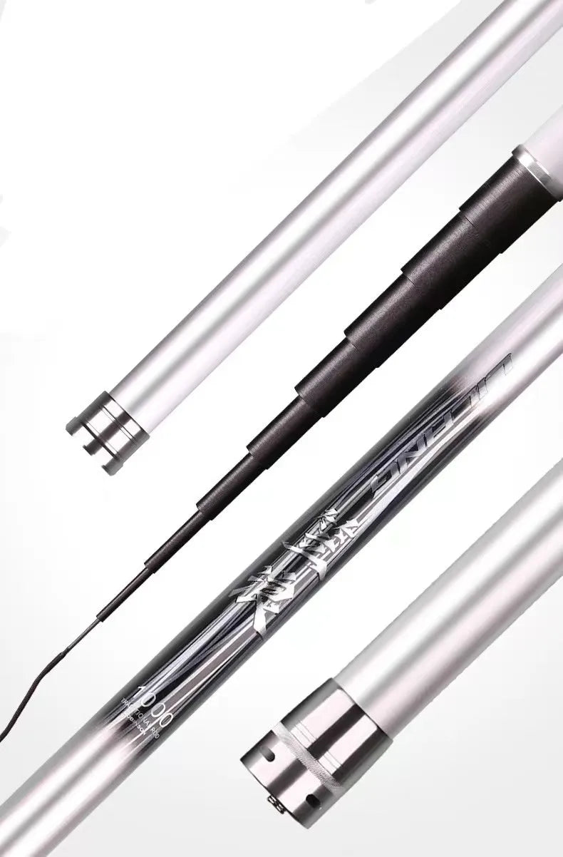Super light carbon nest fishing rod 8-15 metres in silver and gold for platform fishing