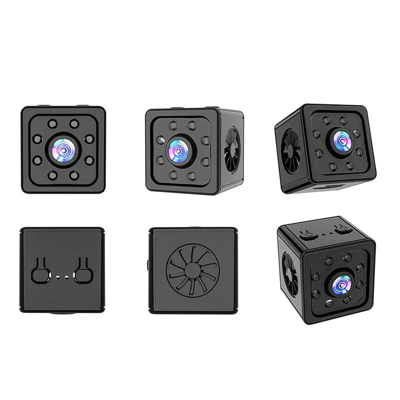 Black K13 remote network intelligent sports HD camera with mounting bracket on a white background.