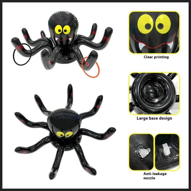PVC inflatable ferrule throwing toy with multiple character designs for Halloween parties