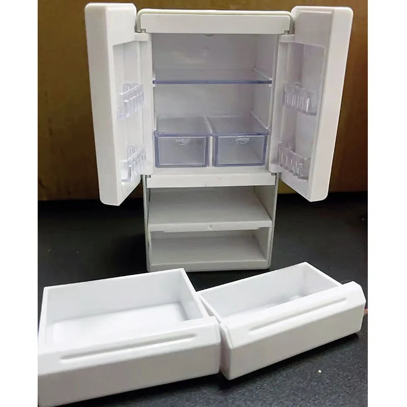 White plastic miniature candy model toy with LED light on, dimensions 11.4cm high.