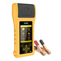 Autool BT-760 colour screen vehicle battery tester with red and black alligator clips.