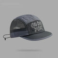 Gradient quick-drying mesh baseball cap in light green colour with dome crown styling.