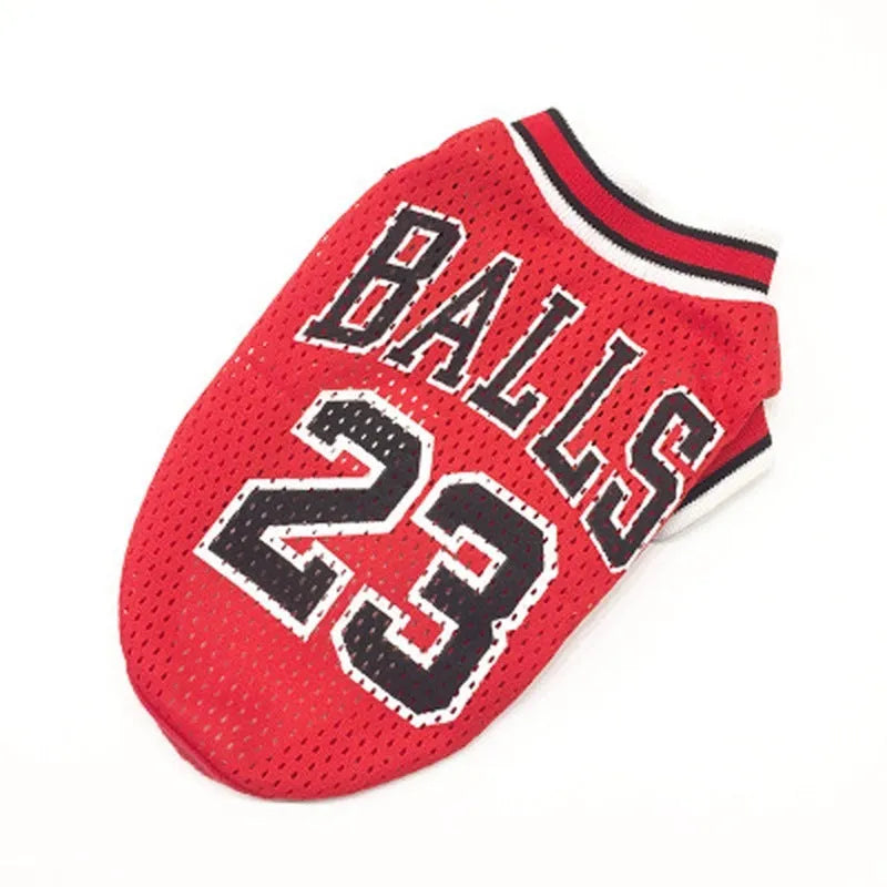 Black and red dog sweatshirt vest in polyester knit fabric with casual styling