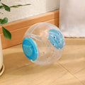 Clear ABS plastic cat slow feeding ball with treat dispenser holes