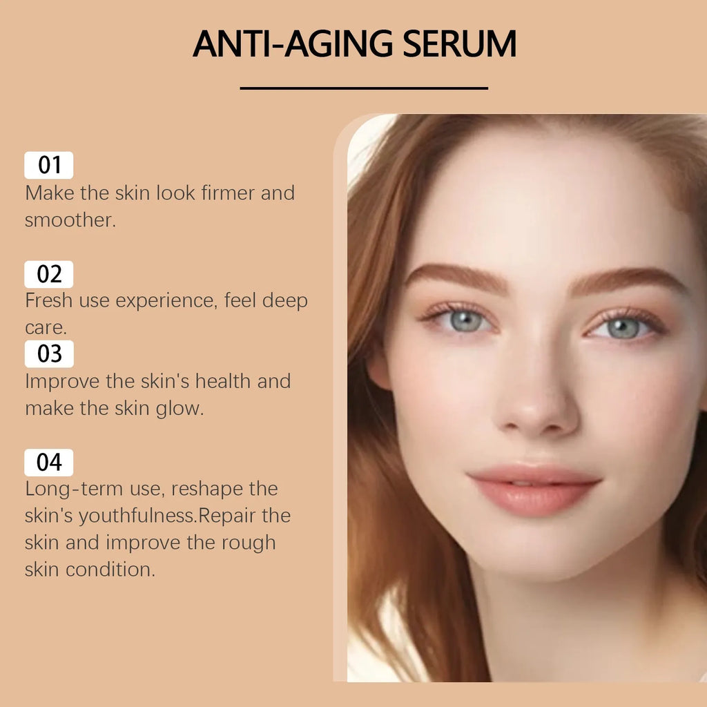 30ml anti-aging essence bottle with dropper containing hyaluronic acid and bee venom