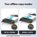 External mobile hard disk enclosure for 2.5-inch SSD and HDD drives with tool-free installation