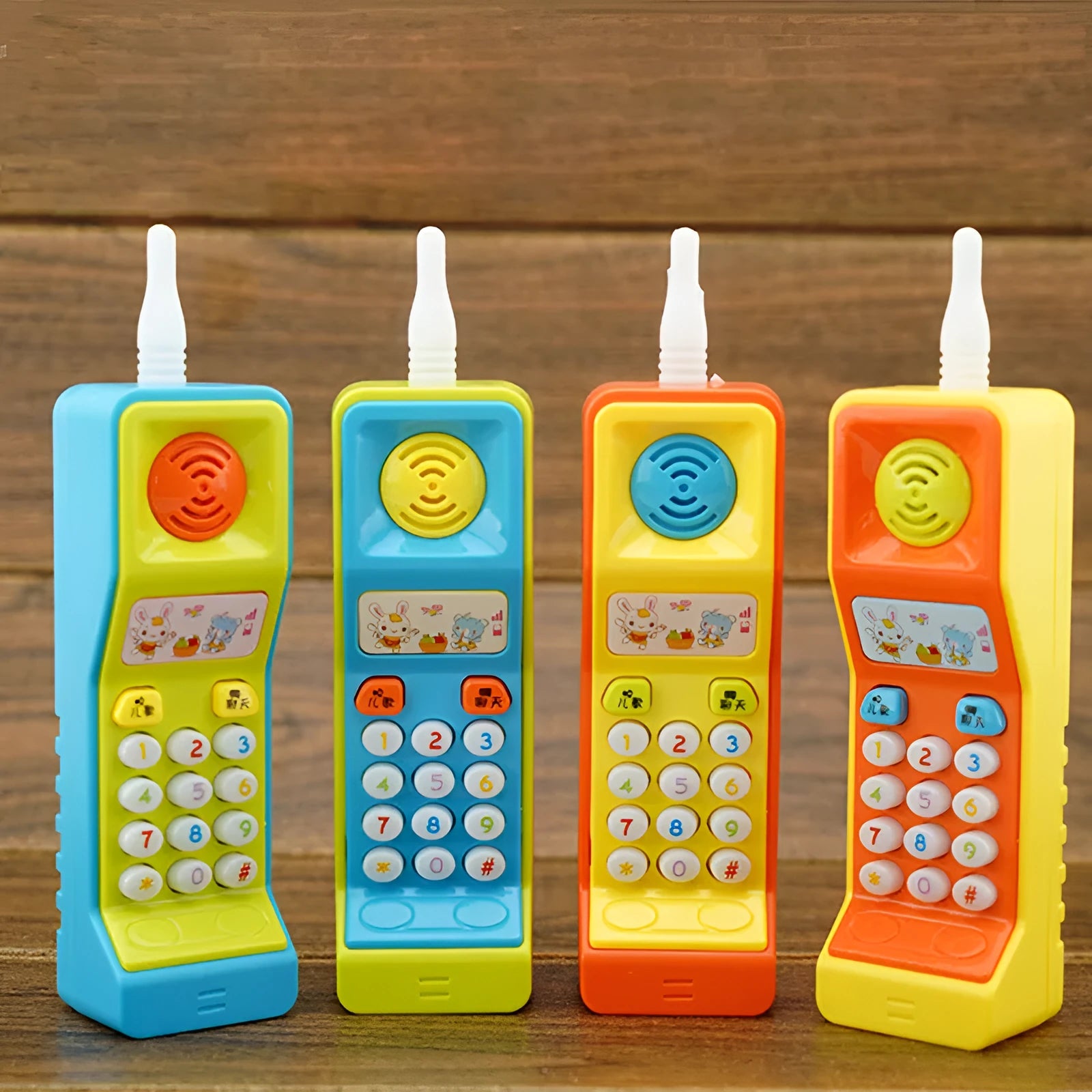 Children's educational sound and light toy with cartoon animal design for 3-year-olds