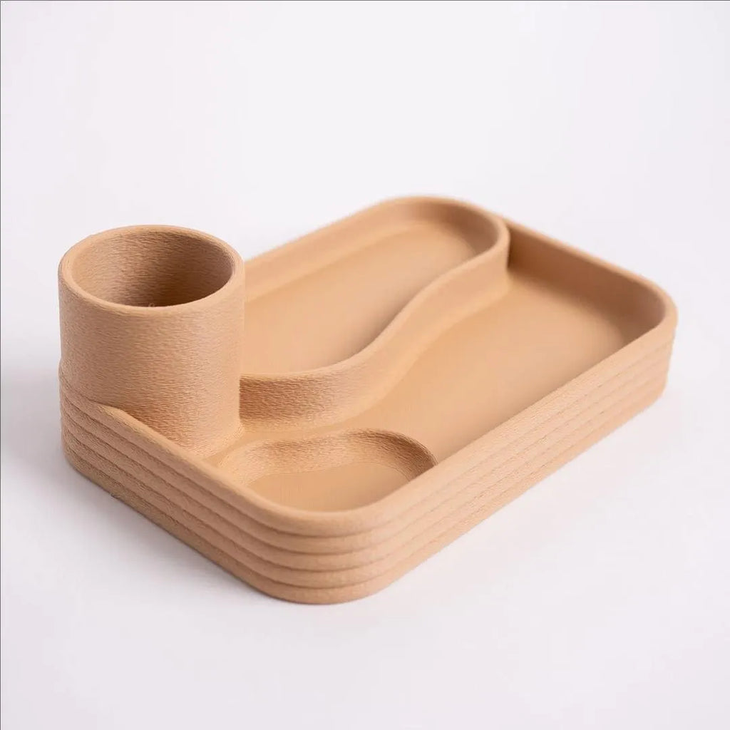 Desktop organizer box plastic portable storage for remote control cosmetics jewelry cables 24x16x8cm