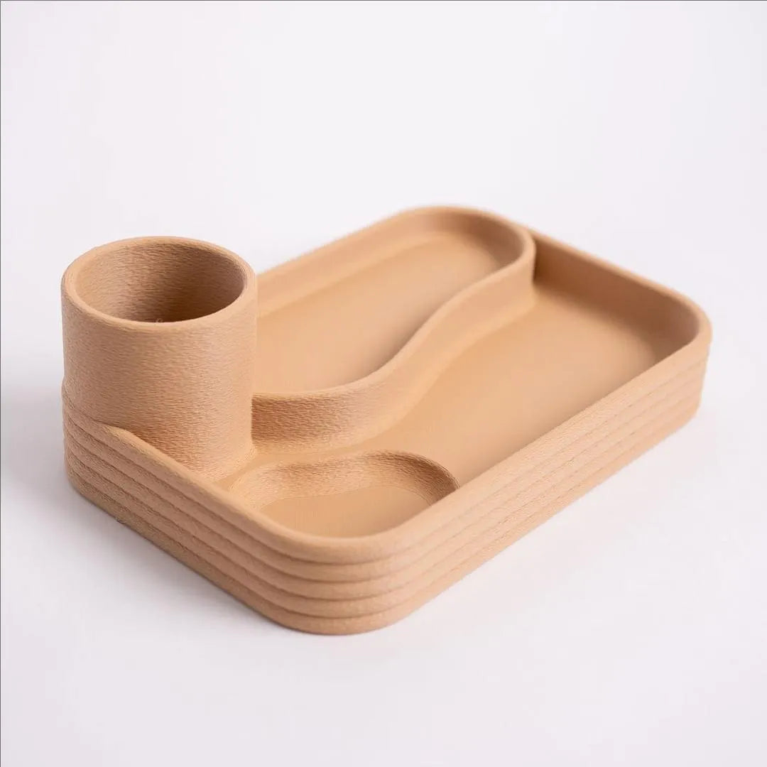Desktop organizer box plastic portable storage for remote control cosmetics jewelry cables 24x16x8cm