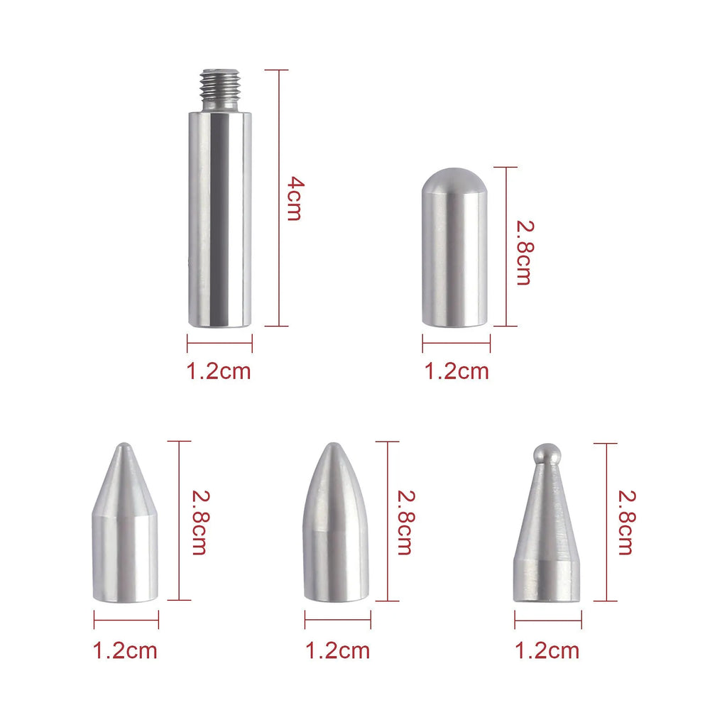 Three alloy steel car dent repair crowbar hooks for automotive body panel maintenance