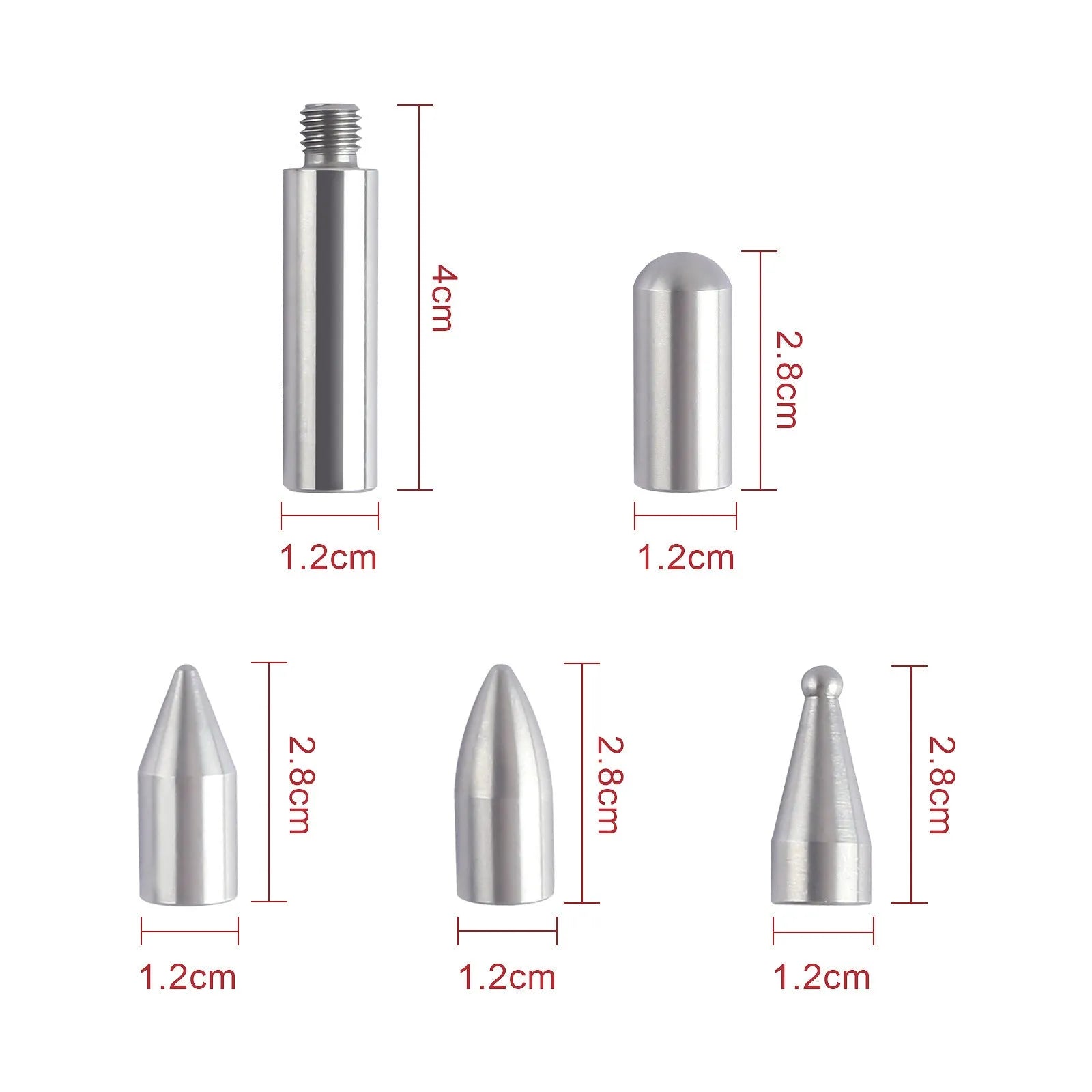 Three alloy steel car dent repair crowbar hooks for automotive body panel maintenance