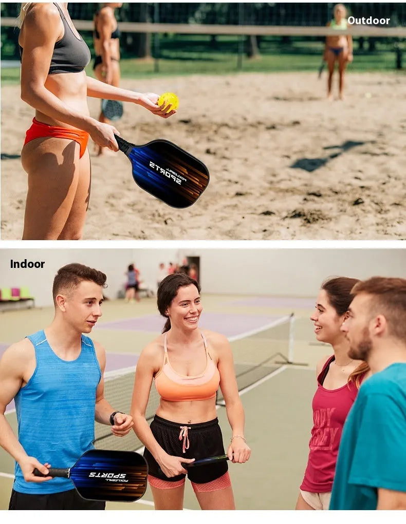 High-density fibreglass table tennis racket for outdoor sports, model CZXPK00561