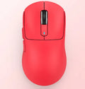 Attack Shark red three-mode rechargeable mouse with USB receiver and parachute cord