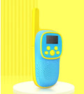 Wireless cartoon children's walkie-talkie toy in pink and blue with non-slip grip