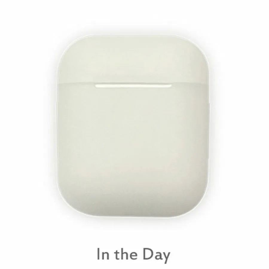 Luminous silicone protective case for Apple AirPods with flip-top opening design