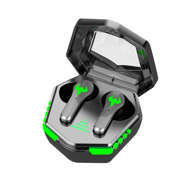 Black N35 wireless in-ear gaming Bluetooth headset with private mould earbuds