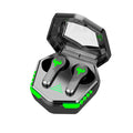 Black N35 wireless gaming Bluetooth headset with in-ear design showing private mould construction