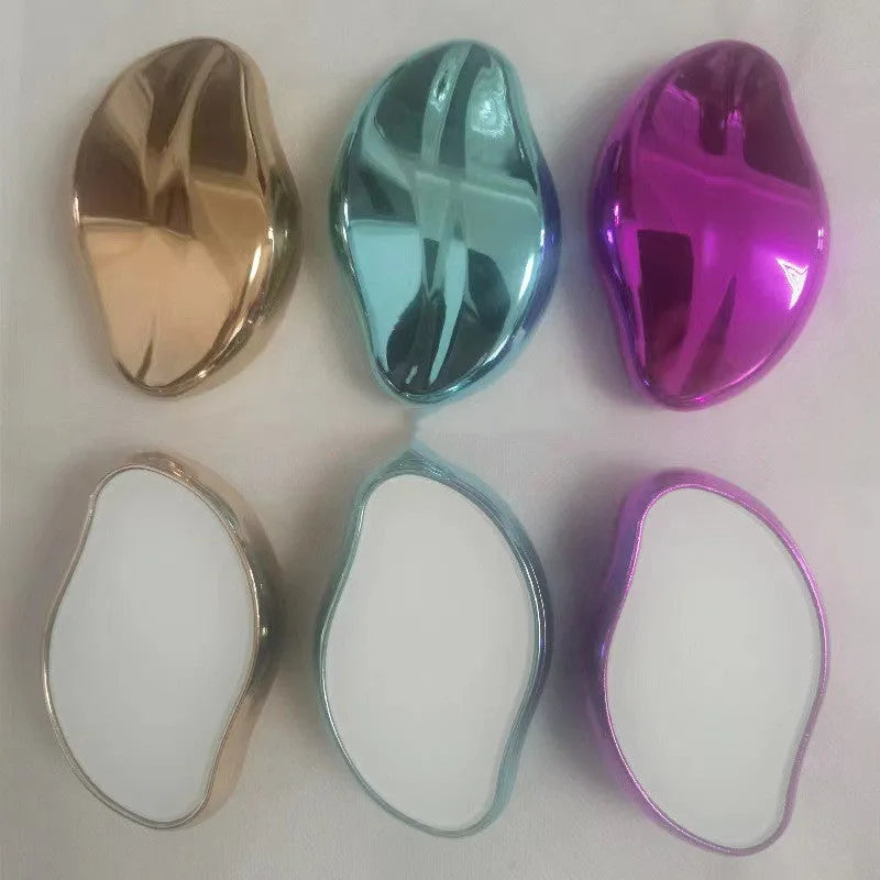 Manual glass epilator for hair removal and shaving in compact design with colour options