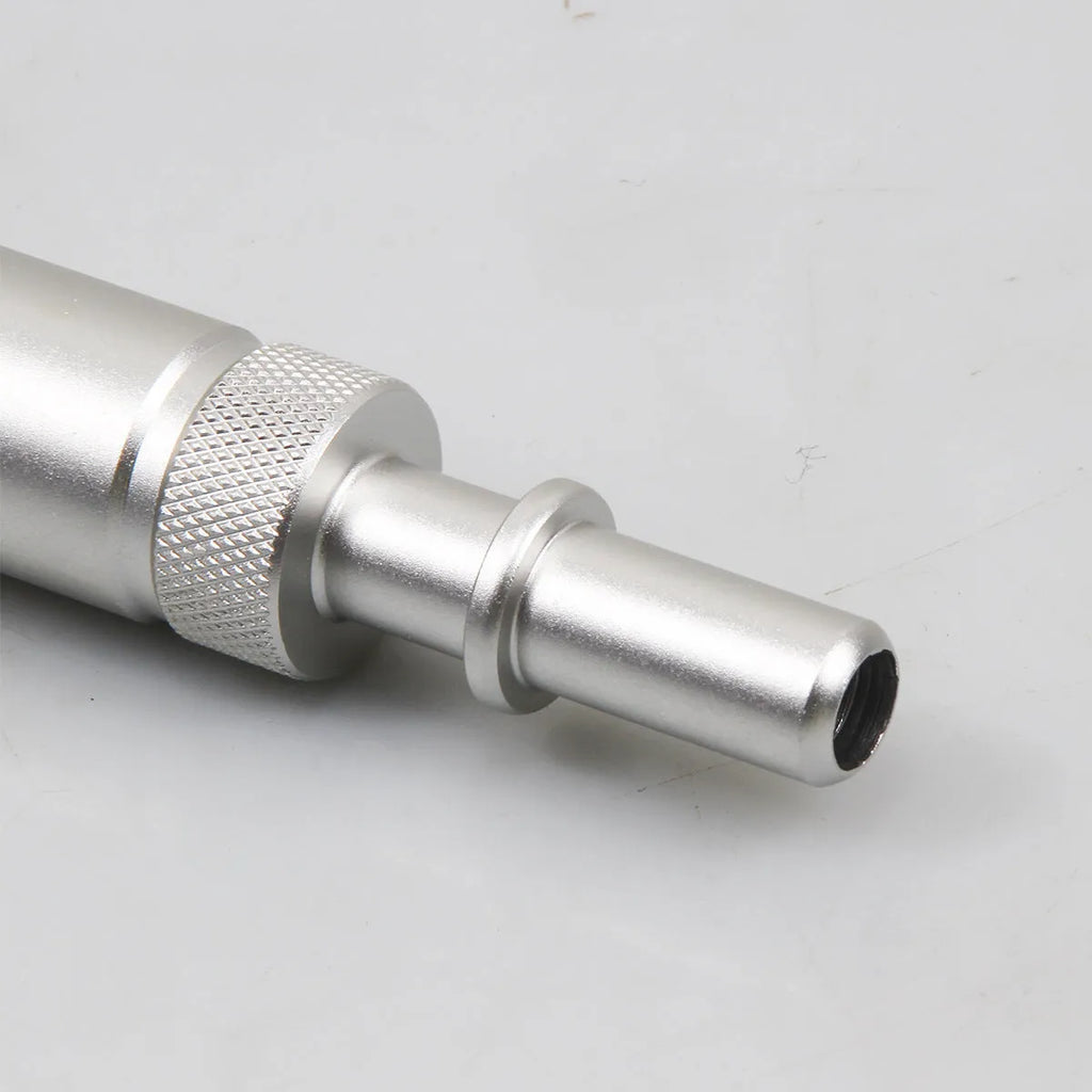 Silver metal transmission refueling joint adapter for 0CK 0B5 MTF gearboxes with VAS6262-9 compatibility