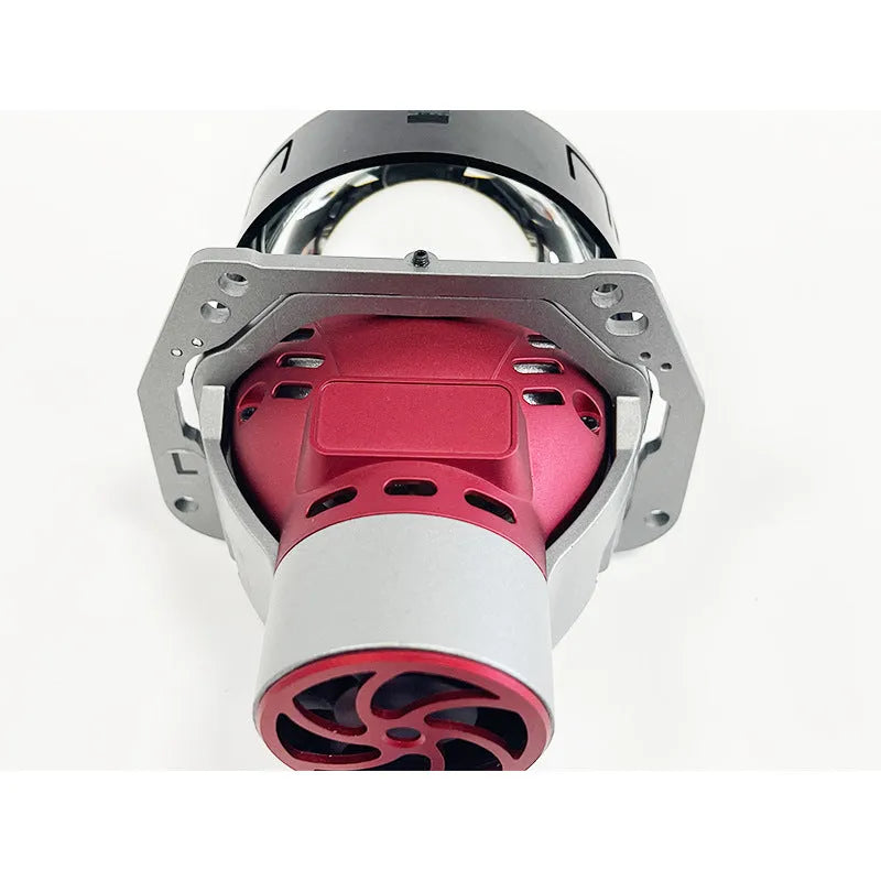 Intelligent follow up steering headlight with aviation aluminium housing and three-inch glass lens