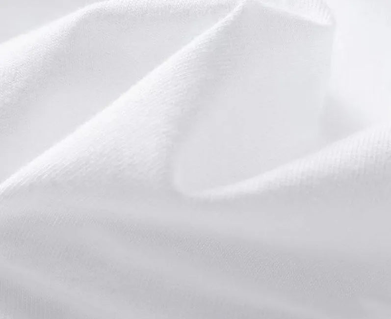 Men's printed pure cotton loose fit short sleeve top in white and black colour options