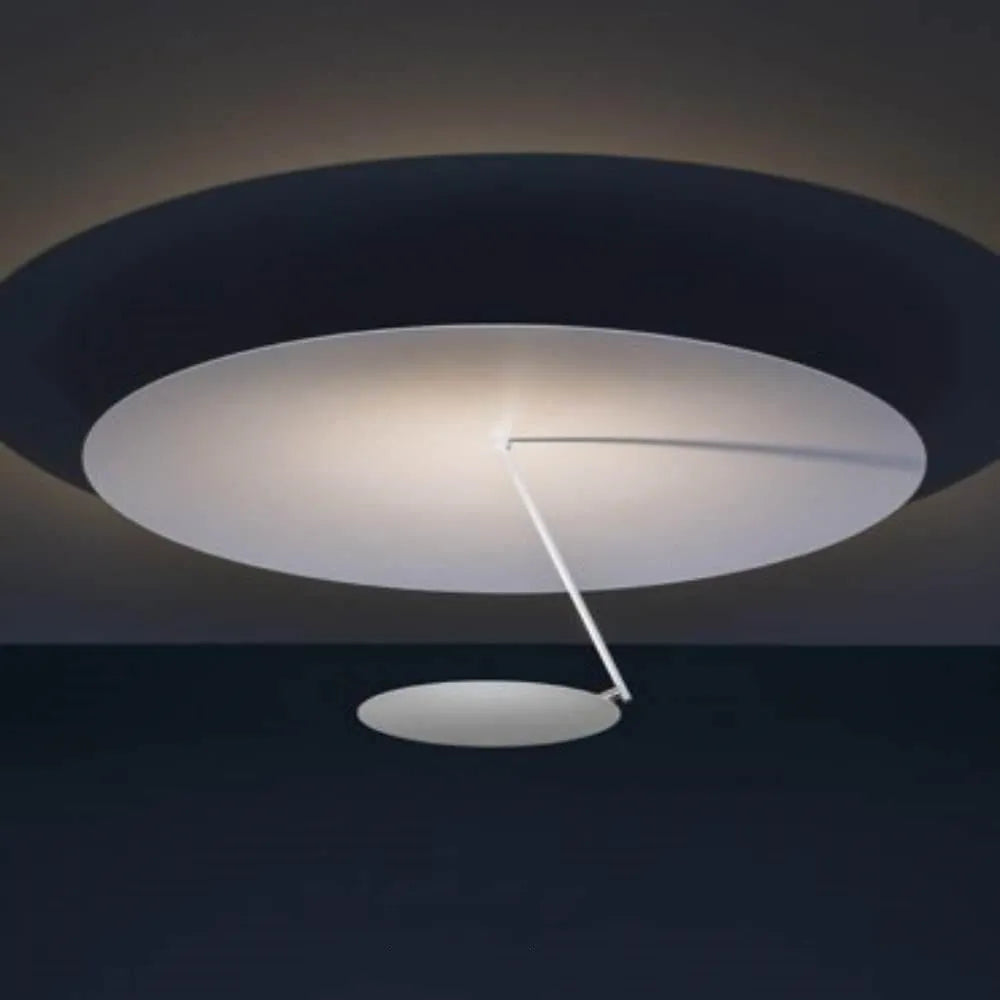 Modern white and gold 50cm diameter iron art chandelier ceiling lamp with warm LED light