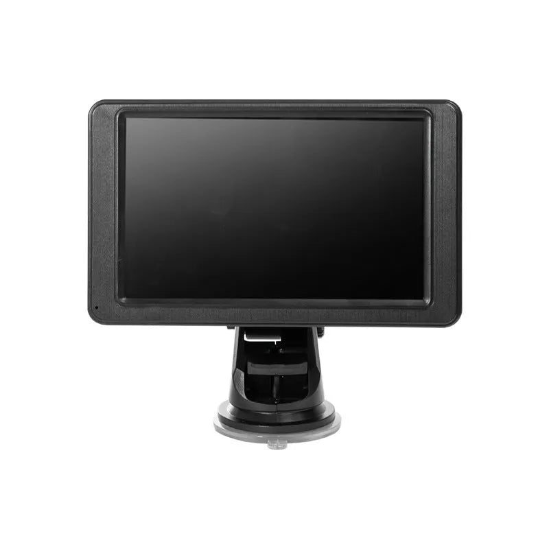 7-inch vehicle MP5 player with LCD screen and mounting bracket for car installation