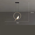 Modern minimalist magpie bird silhouette chandelier ceiling light in zinc alloy and acrylic