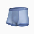 Men's antibacterial seamless sports underwear in nylon and spandex blend showing colour options