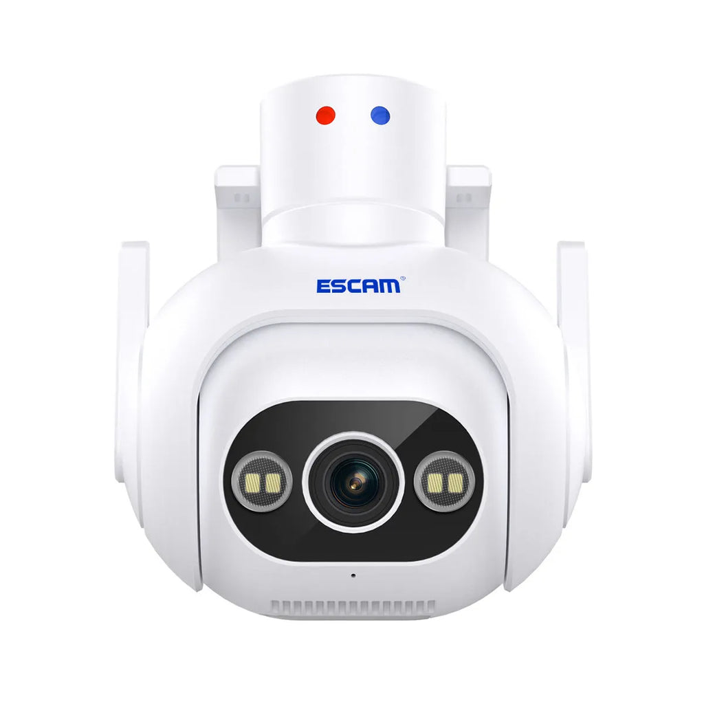 Smart colour night vision 4MP security camera with IP66 waterproof rating and wall mount bracket