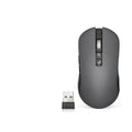 IFLYTEK wireless gaming mouse with noise reduction microphone on a desk.