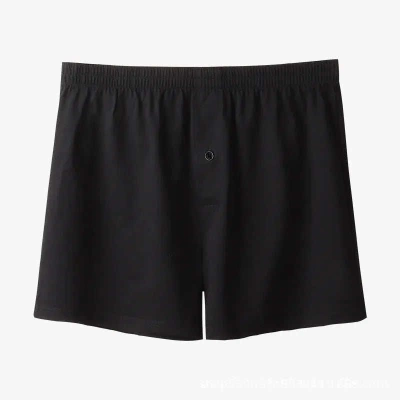 Men's pure cotton boxers in light grey, dark blue and black colours with high waist design