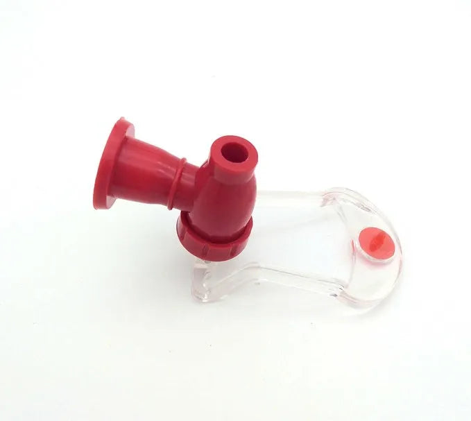 Red Magic Tap soda dispenser attachment for 2-litre bottles measuring 15cm height