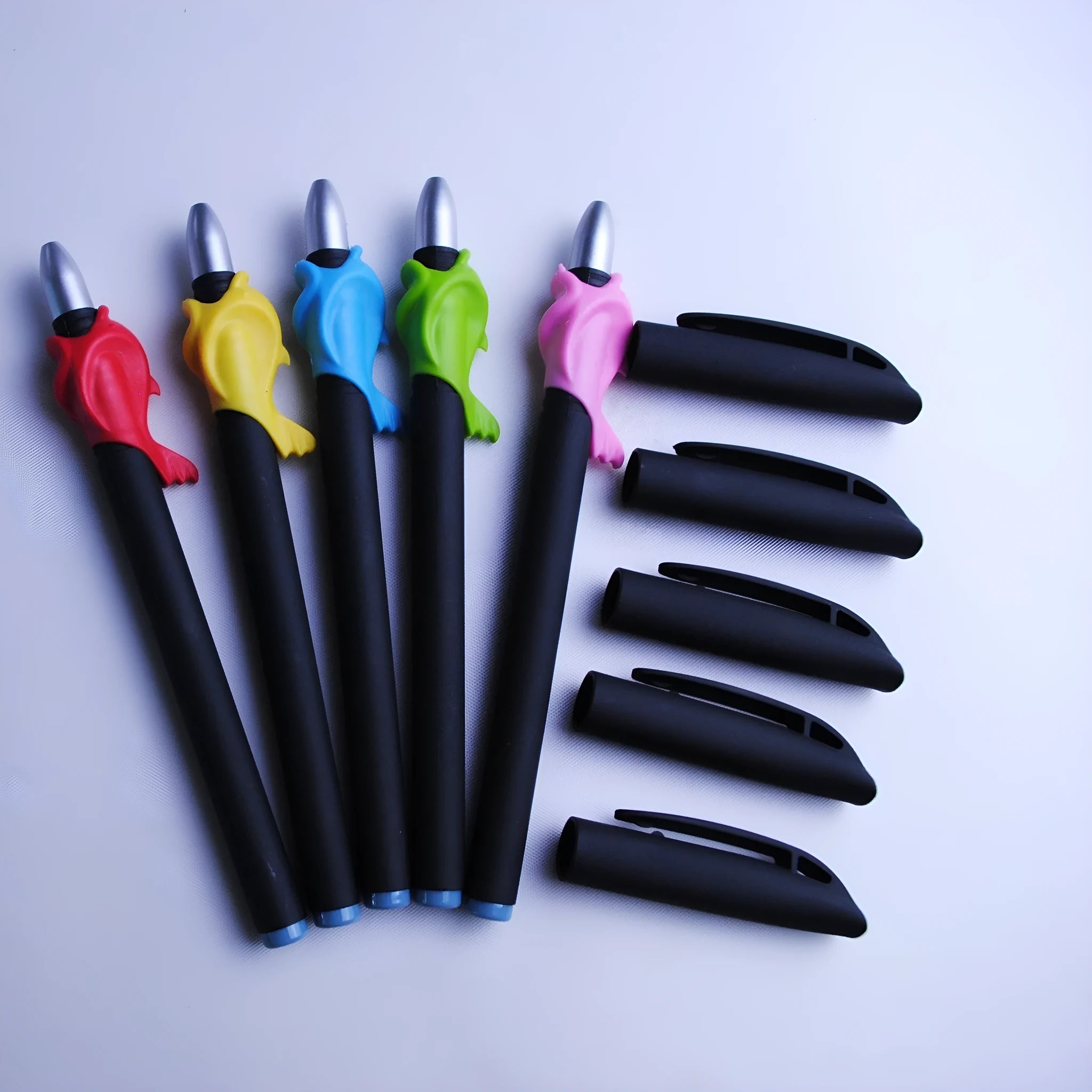 Automatic fading pen set with 0.5mm blue ink refills and plastic pen body for temporary markings