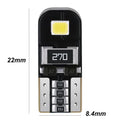 Single white LED car light bulb T10 W5W 2W 6500K waterproof circuit board construction
