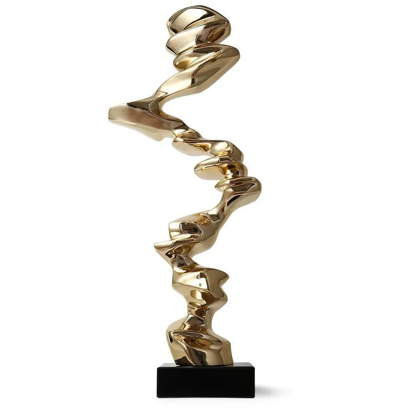 Abstract still life decorative ornament in modern minimalist style made from resin and plastic.