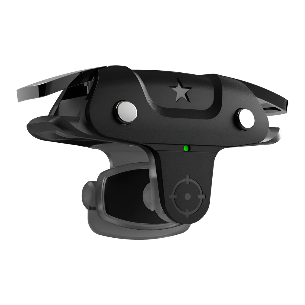 Black F5 wired USB-C mobile game controller for smartphones showing compact size