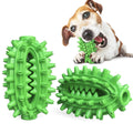 Green cactus-shaped dog toothbrush toy for aggressive chewing and dental care