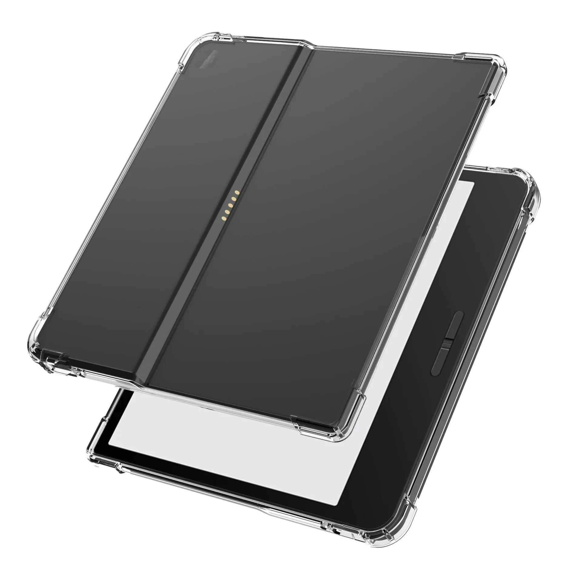 Transparent airbag protective phone case for Xiaomi devices showing shockproof design